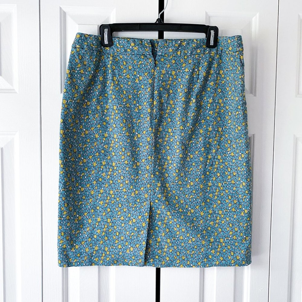 Talbots Green Blue Pebble Penncil Skirt - Picture 4 of 8